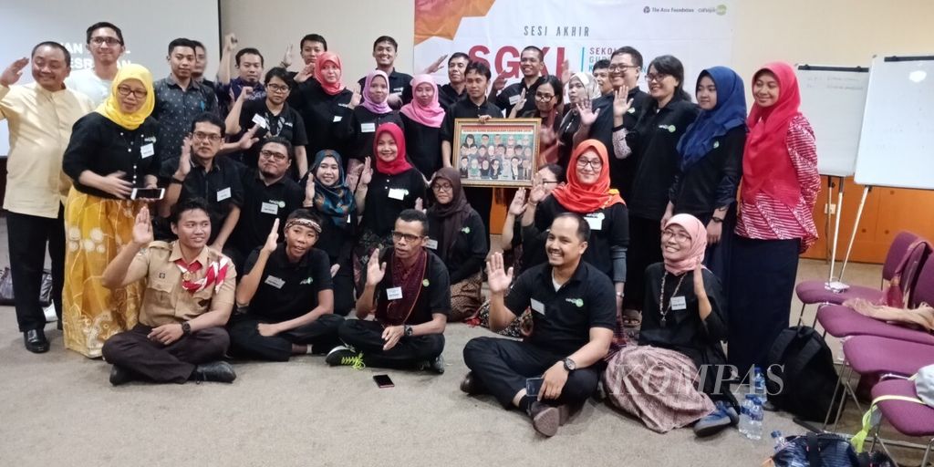 Sebanyak 25 guru dari beberapa daerah mengikuti Sekolah Guru Kebinekaan Lanjutan yang digelar Yayasan Cahaya Guru, di Jakarta, Sabtu (20/7/2018). Para guru disiapkan untuk menjadi rujukan keberagaman, kebangsaan, dan kemanusiaan.