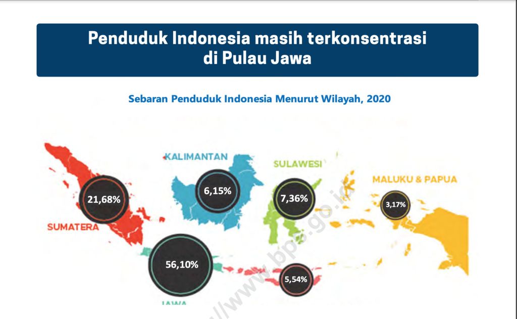 Tangkapan layar Laporan Sensus Penduduk Indonesia 2020–BPS