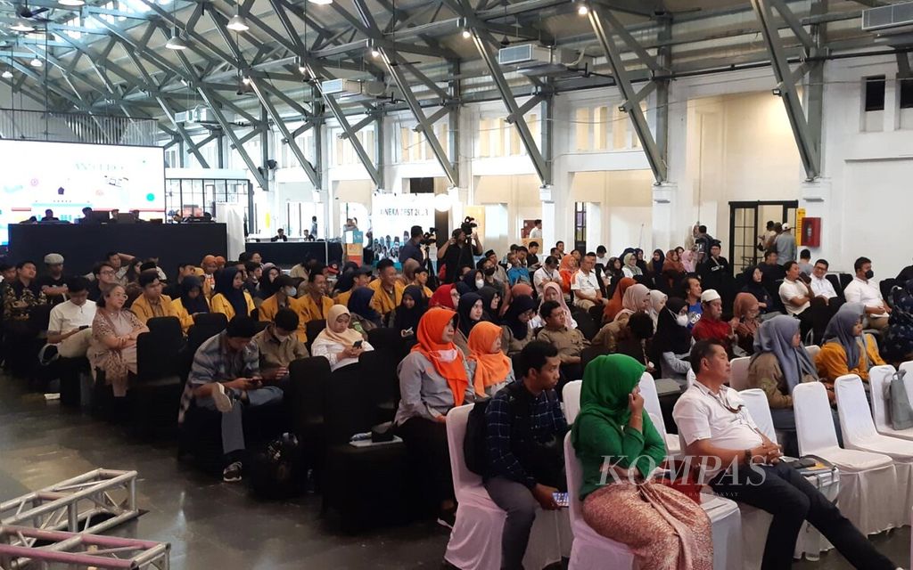 Suasana Bineka Fest 2023, di Jakarta, Rabu (30/8/2023). Kegiatan ini diadakan dalam mensyukuri dua dekade Maarif Institute dan mengenang satu tahun wafatnya Buya Syafii Maarif.