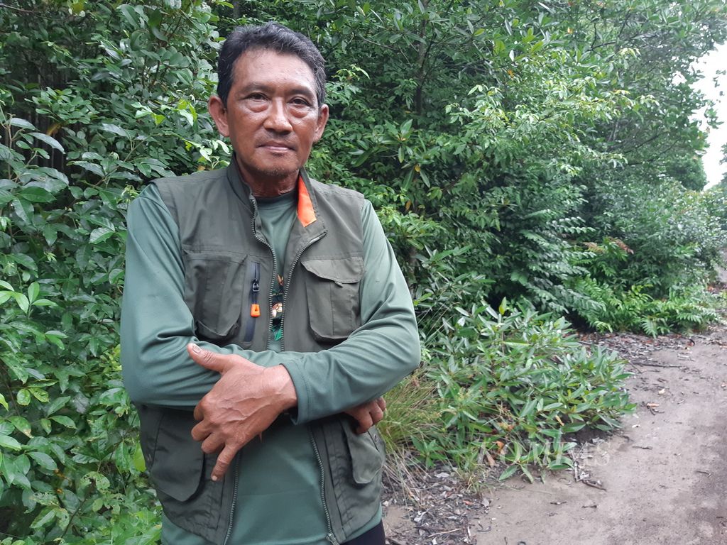 Pelestari hutan mangrove di Desa Teluk Pambang, Bengkalis, Riau, Samsul Bahri.