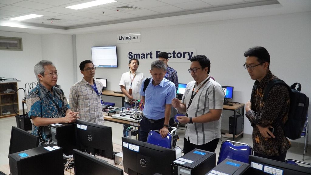 KOICA Indonesia Country Director Jeong Yun-gil dan KOICA Indonesia Deputy Country Director Lee Jeong-wook mengunjungi Universitas Multimedia Nusantara (UMN) di Tangerang, Kamis (7/9/2023).