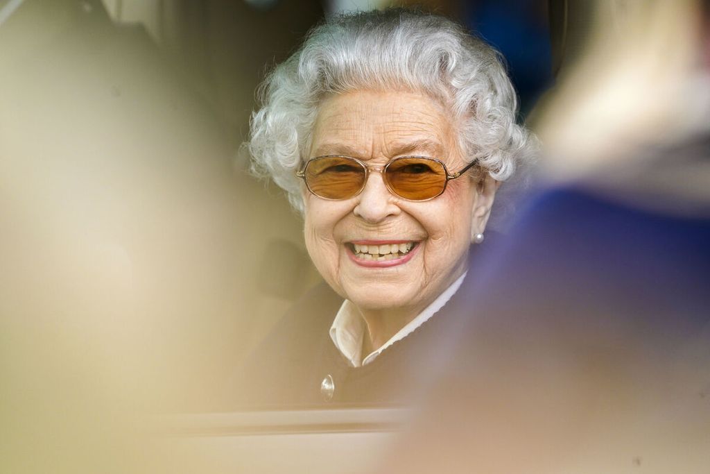 Ratu Inggris, Ratu Elizabeth II saat hadir dalam the Royal Windsor Horse Show di Windsor, Inggris pada Jumat (13/5/2022).