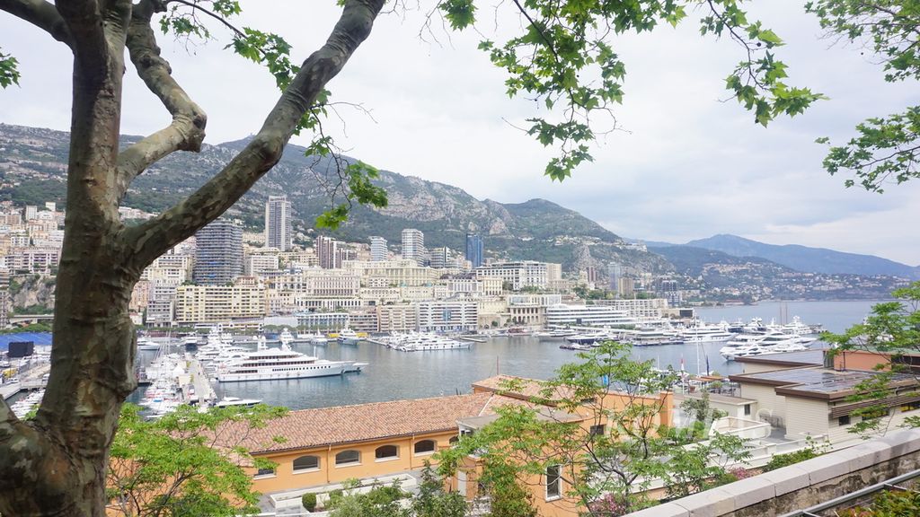 Suasana di Monte Carlo, Kerajaan Monako, Minggu (21/5/2023).