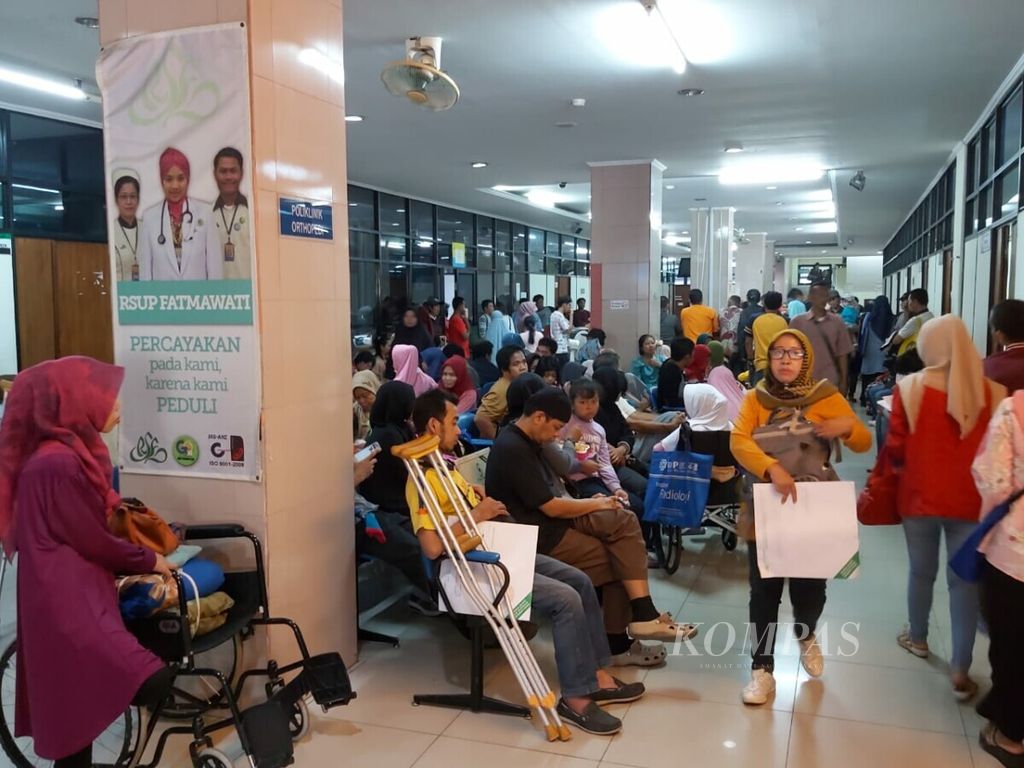 Suasana di dalam Rumah Sakit Umum Pusat (RSUP) Fatmawati, Jakarta Selatan, Selasa (5/11/2019).