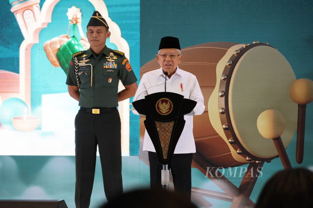 Wakil Presiden Ma'ruf Amin mengapresiasi berjalannya ekonomi syariah di Provinsi Sulawesi Utara yang majemuk. Hal ini disampaikan Wapres saat mengukuhkan Komite Daerah Ekonomi dan Keuangan Syariah Provinsi Sulawesi Utara, Kamis (4/4/2024).
