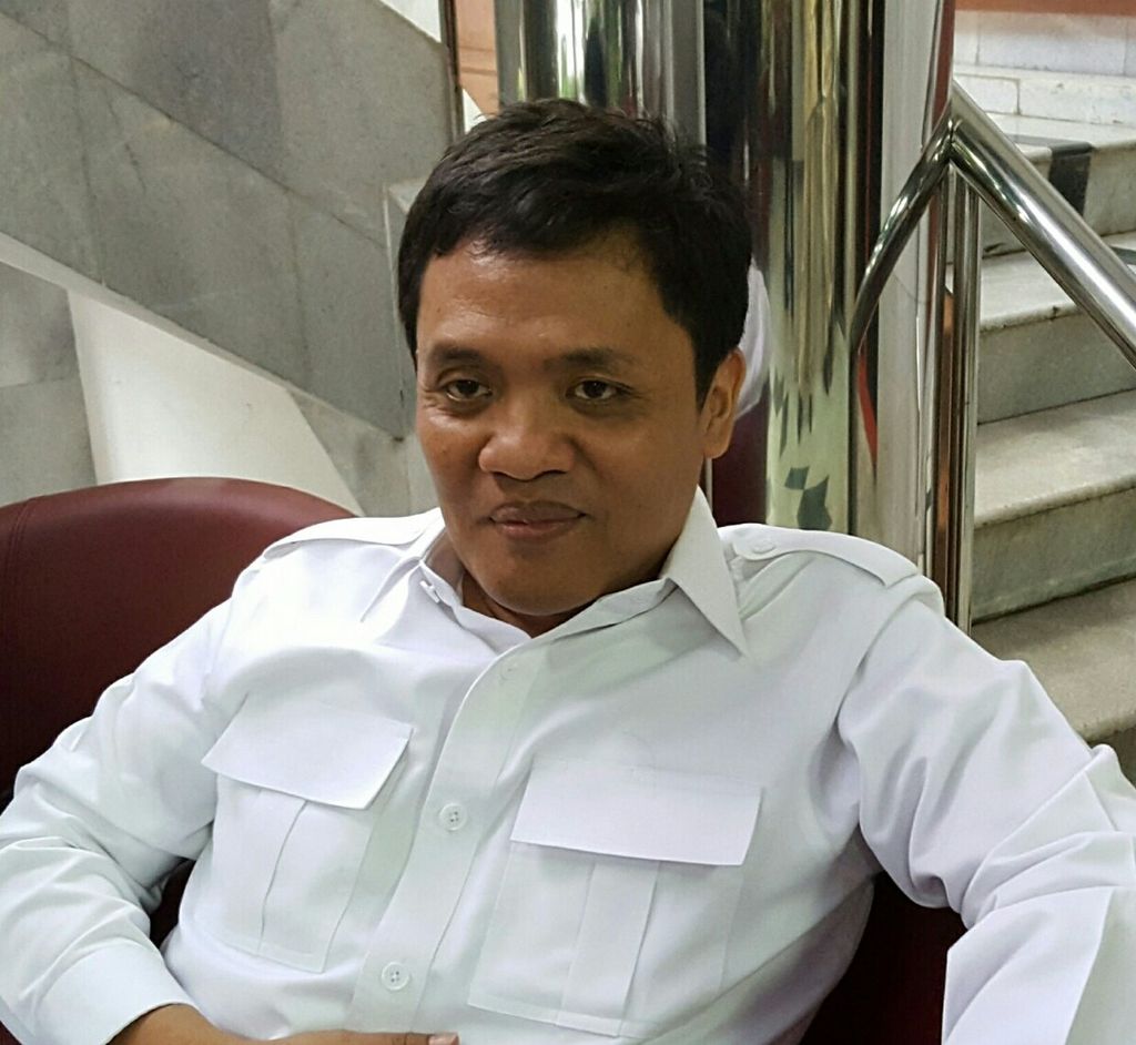 Anggota Komisi III DPR dari Fraksi Partai Gerindra, Habiburokhman, saat ditemui di Kantor DPP Partai Gerindra, Jakarta, Senin (29/1/2018).