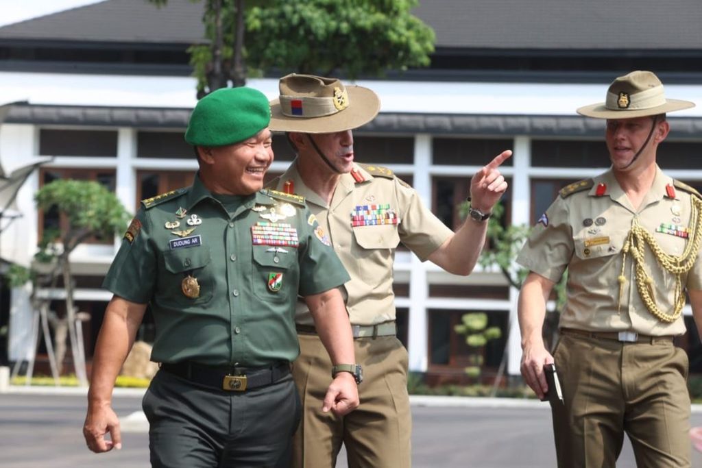 Kepala Staf AD Australia Letjen Simon Stuart menjadikan Indonesia sebagai negara pertama yang dikunjunginya, Kamis (4/8/2022).