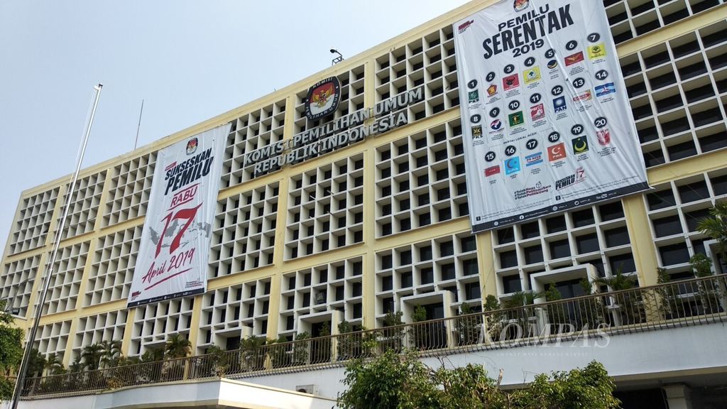 General Election Commission (KPU) building in Menteng, Central Jakarta.