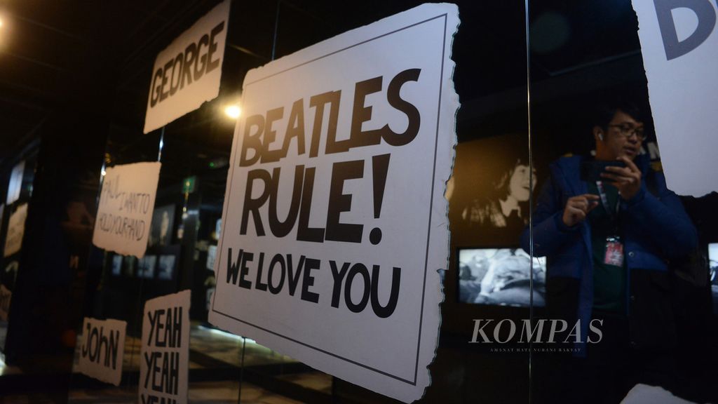 Pengunjung di Museum The Beatles Story, Liverpool, Inggris, Jumat (1/2/2019). Esai Foto Galeri Foto Cerita Liverpool.