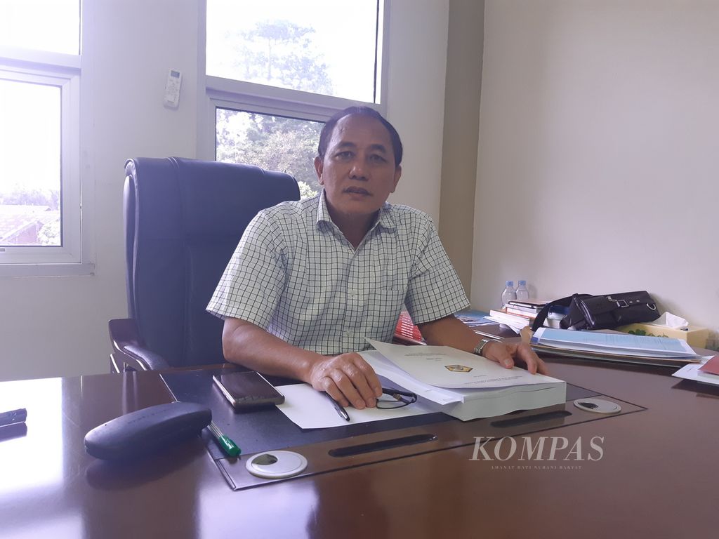Guru Besar Fakultas Ekonomi dan Bisnis Universitas Bengkulu Kamaludin saat diwawancarai pada Rabu (15/11/2023).