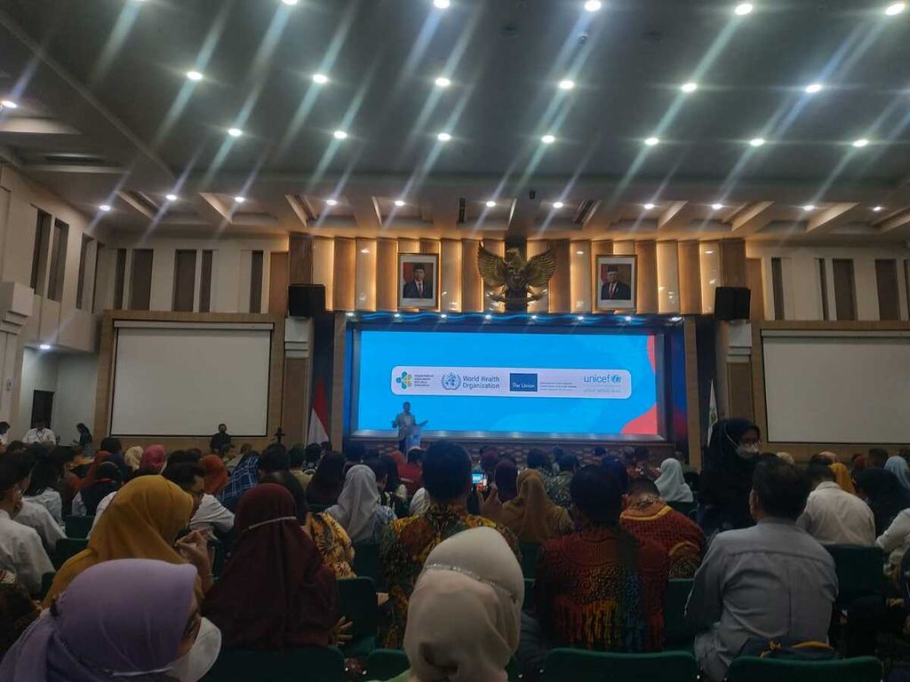 Acara puncak peringatan Hari Tanpa Tembakau Sedunia 2023 di Kantor Kementerian Kesehatan, Jakarta, Kamis (8/6/2023).