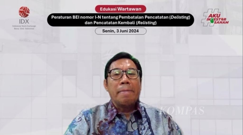 Direktur Penilaian Perusahaan Bursa Efek Indonesia (BEI) I Gede Nyoman Yetna.