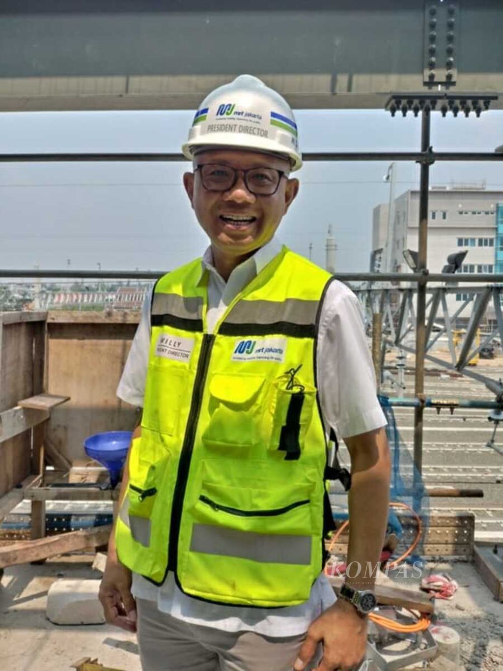 Direktur Utama PT MRT Jakarta William P Sabandar.