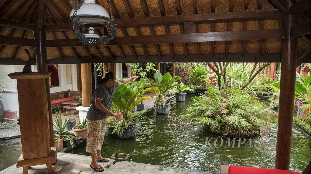 Rumah Irsyam Sigit Wibowo di kawasan Kotagede, Yogyakarta, Rabu (1/2). 