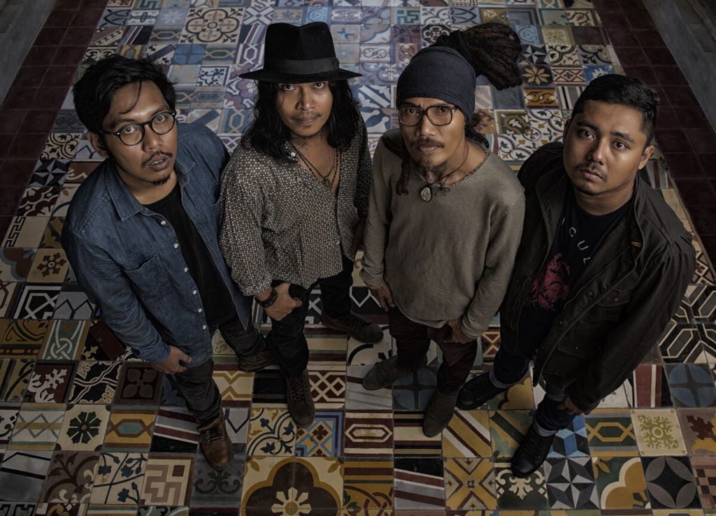 Band rock asal Bali, Navicula, terdiri dari pemain bas Krishna Adipurba (kiri), Gede Robi (vokal/gitar), Dadang Pranoto (gitar), dan Palel Atmoko (drum). Mereka baru merilis album baru <i>Earthship</i> pada 1 Oktober 2018.