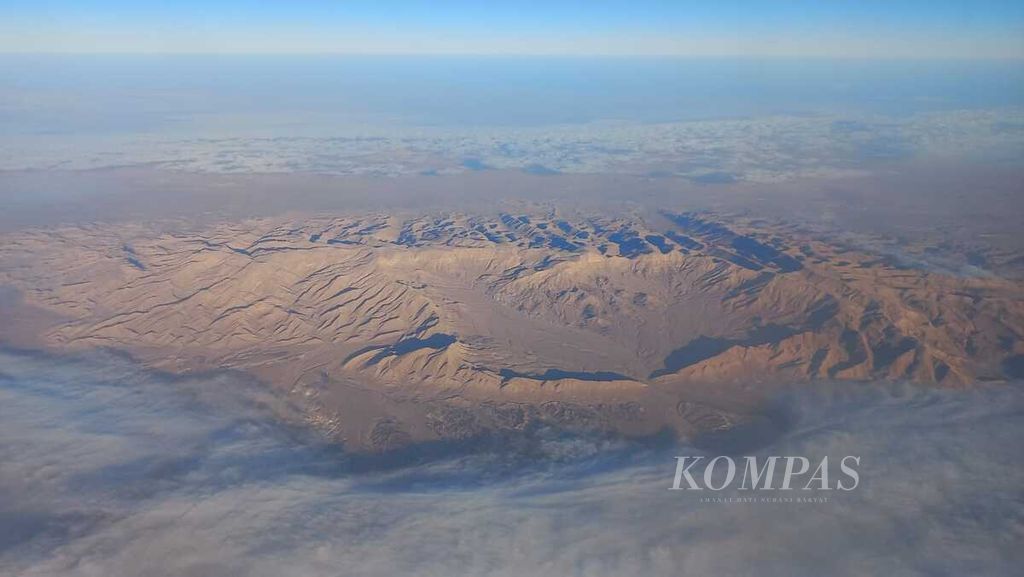 Pemandangan El Arish dari udara pada Senin (6/11/2023).
