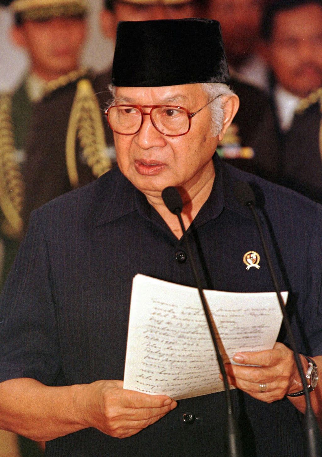 Presiden Soeharto, Mei 1998.