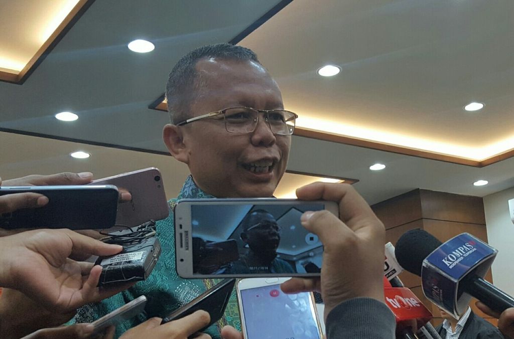 Sekjen PPP Arsul Sani saat ditemui di Kompleks DPR RI di Jakarta, Kamis (28/12).