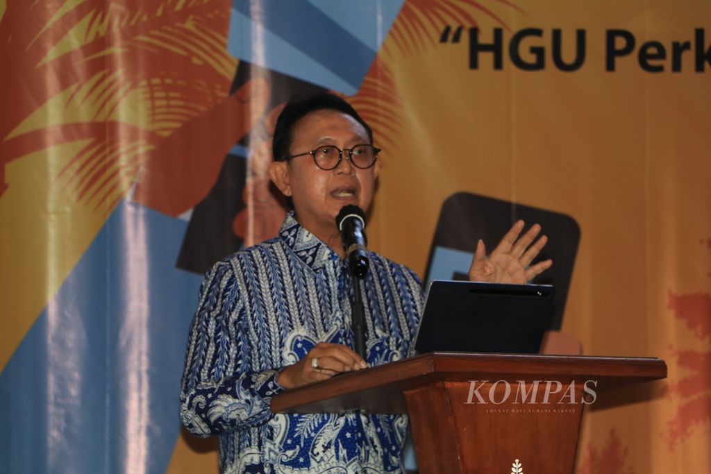 Ketua Umum Gabungan Pengusaha Kelapa Sawit Indonesia (Gapki) Eddy Martono.