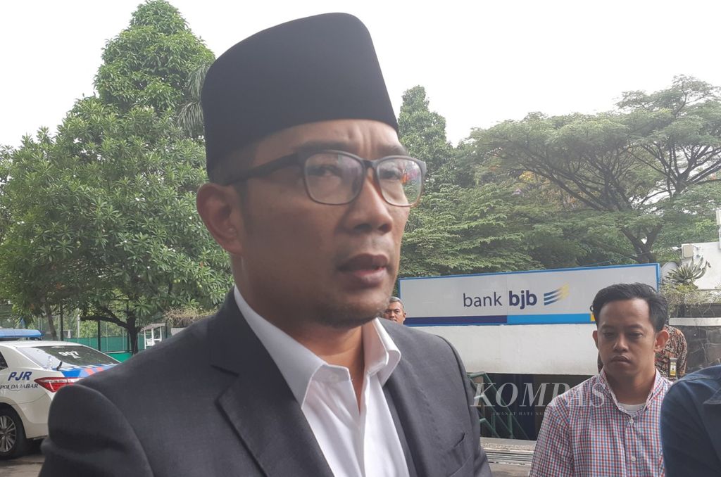 Gubernur Jabar Ridwan Kamil di Bandung 