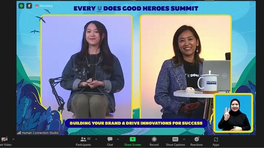Unilever: Every U Does Good Heroes Summit secara daring, Minggu (29/1/2023).