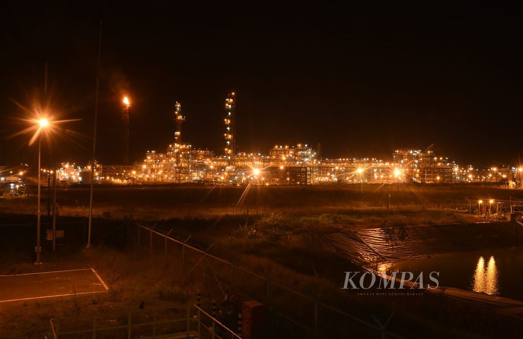 <i>Gas processing facility</i> Jambaran Tiung Biru yang dibuat oleh PT Rekayasa Industri di Kabupaten Bojonegoro, Jatim, Kamis (3/8/2023). 