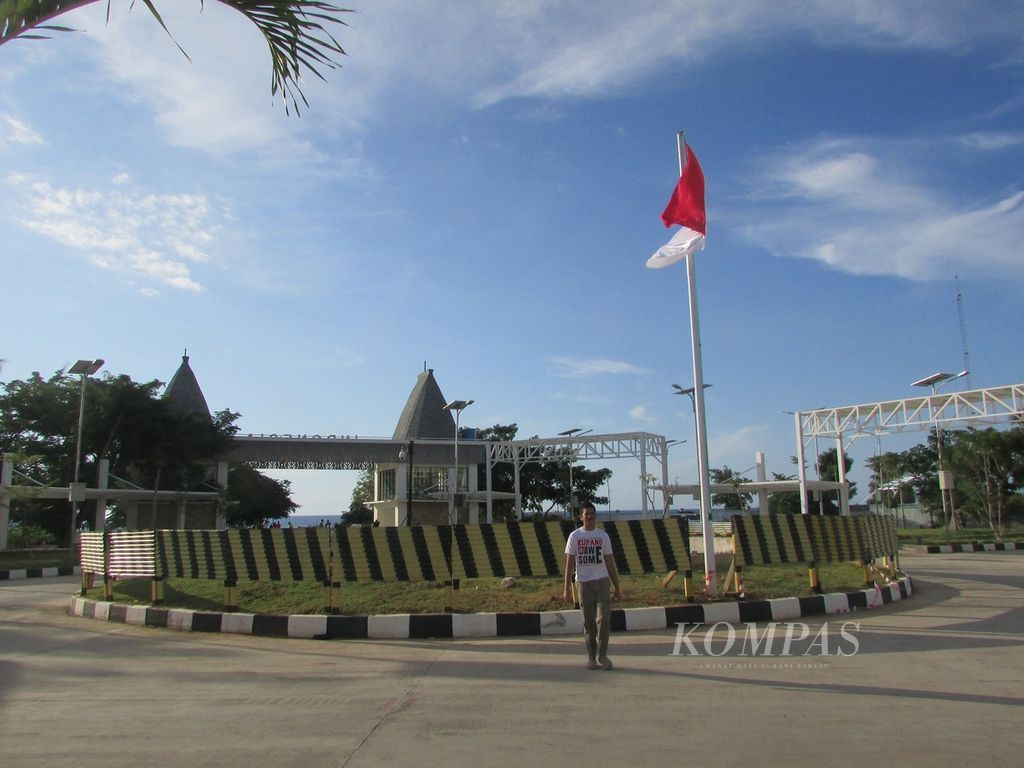 Salah satu bagian dari pembangunan PLBN di Motaain (RI) yang berbatasan dengan Batu Gade di Timor Leste. Pembangunan PLBN harus diimbangi dengan pembangunan ekonomi masyarakat perbatasan.