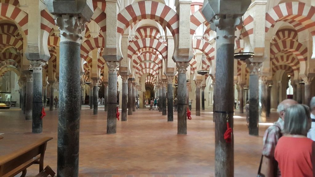 Pemandangan bekas Masjid Cordoba di kota Cordoba, Spanyol, pada hari Rabu (6/9/2023). 