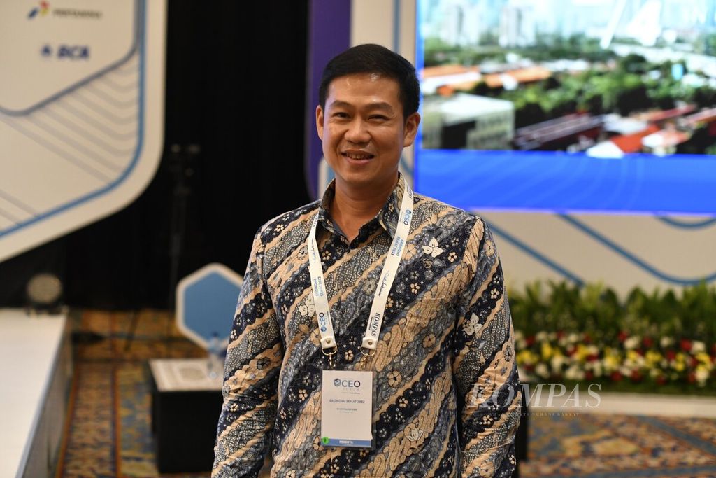 Operating Partner East Ventures David Fernando Audy dalam acara Kompas100 CEO Forum Ekonomi Sehat 2022 yang digelar secara hibrida di Istana Negara dan Jakarta Convention Center (JCC), Jakarta, 18 November 2021. 