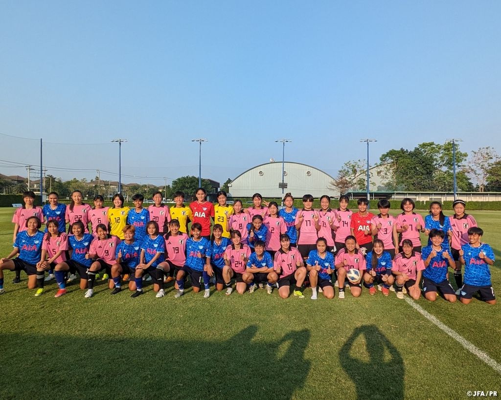 Timnas putri Jepang U-17 melakoni pemusatan latihan di Thailand pada akhir April lalu untuk persiapan Piala Asia Putri U-17 di Bali, 6-19 Mei 2024.