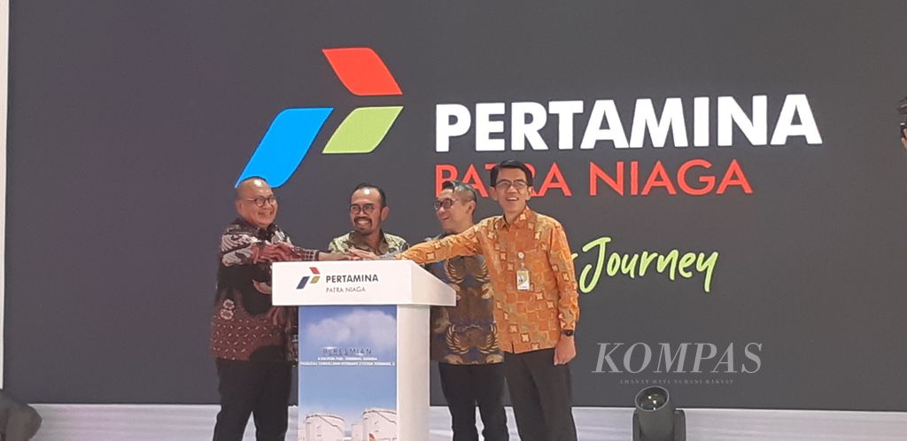 Peresmian Aviation Fuel Terminal Juanda Fasilitas Tangki dan Hidrant System Terminal 2 Bandara Juanda Surabaya, Jawa Timur, Jumat (9/8/2024).