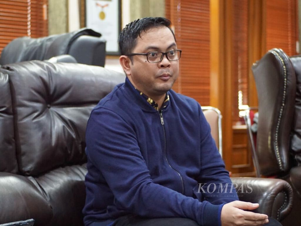 Anggota KPU, Viryan Aziz, di Kantor KPU, Jakarta, Jumat (22/2/2019).