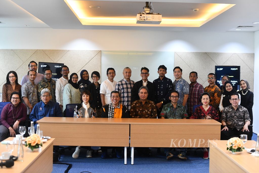 Limited discussion with the theme "Preserving Cultural Heritage, Reimagining Museums and Cultural Heritage in Indonesia" which was held in collaboration with <i>Kompas</i> and the Directorate General of Culture of the Ministry of Education, Culture, Research and Technology at the <i>Kompas Tower </i>, Jakarta, Thursday (18/4/2024).