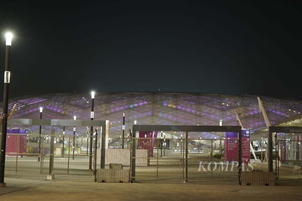 Suasana di Stadion Education City, Qatar, Rabu (16/11/2022).