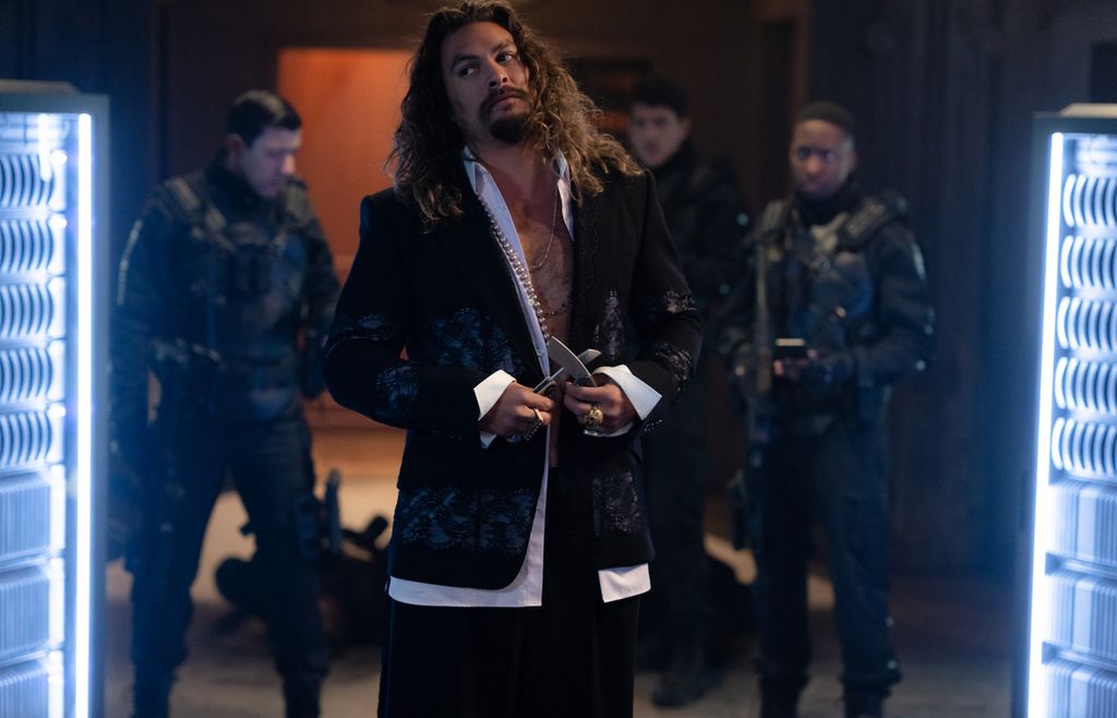 Jason Momoa memerankan Dante Reyes, tokoh antagonis utama pada film <i>Fast X</i>.