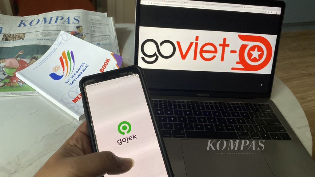 Ilustrasi Gojek yang mengembangkan Go-Viet di Vietnam. Gojek yang masuk di Vietnam pada 2018, akhirnya mengintregasikan layanan Go-Viet dengan Gojek untuk kemudahan pelanggan lintas negara.