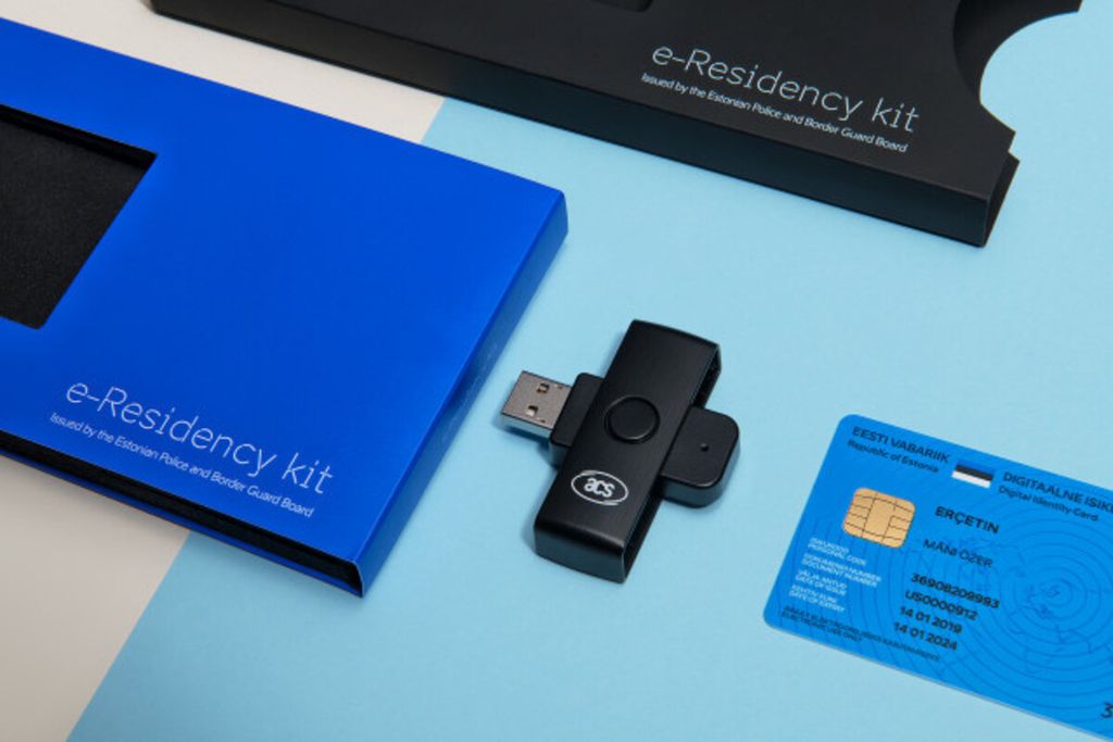 Perangkat e-Residency dari Estonia.