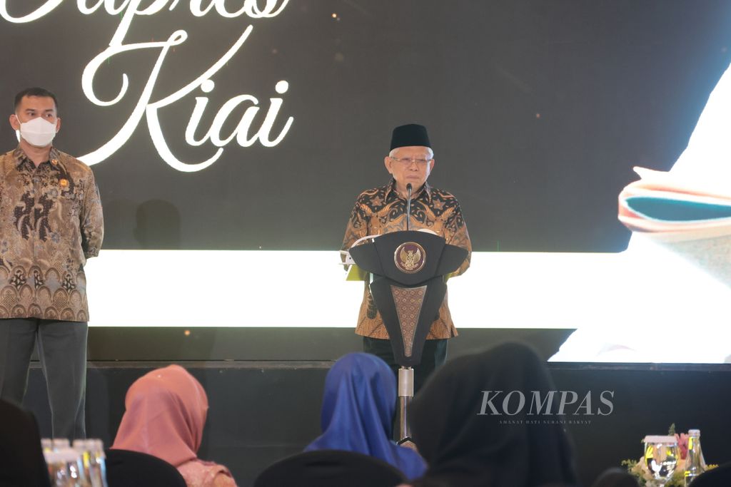 Wakil Presiden Maruf Amin menyampaikan rasa syukur karena bisa mencapai usia 80 tahun, Sabtu (11/3/2023) di Jakarta. Namun, katanya, umur berkah bukan tergantung pada panjang masa usia, melainkan pada amal kebajikan dan faedahnya selama hidup.