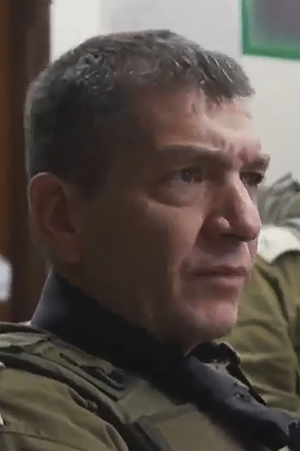 Foto yang diambil dari video pada Desember 2023 oleh Pasukan Pertahanan Israel menunjukkan Aharon Haliva, Kepala Direktorat Intelijen Militer Israel. Haliva mengundurkan diri pada 22 April 2024 karena gagal mencegah serangan Hamas pada 7 Oktober 2023. 