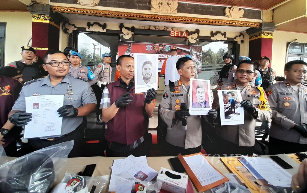 Polres Badung didukung Polda Bali dan Bareskrim Polri mengungkap kasus perampokan bersenjata api yang melibatkan warga negara asing sebagai pelaku dan juga korban, Selasa (30/1/2024).