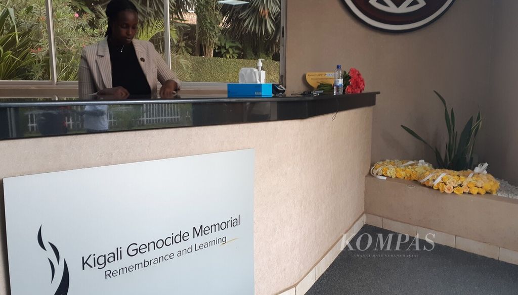 Kigali Genocide Memorial di kota Kigali, Rwanda, Jumat (3/5/2024), yang pernah menjadi tempat serangan milisi bersenjata dalam tragedi genosida tahun 1994.
