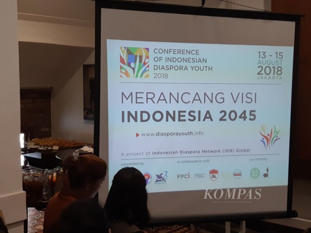 Jumpa pers mengenai Conference of Indonesian Diaspora Youth 2018 (CIDY-2018), Sabtu (4/8/2018), di Jakarta Pusat.