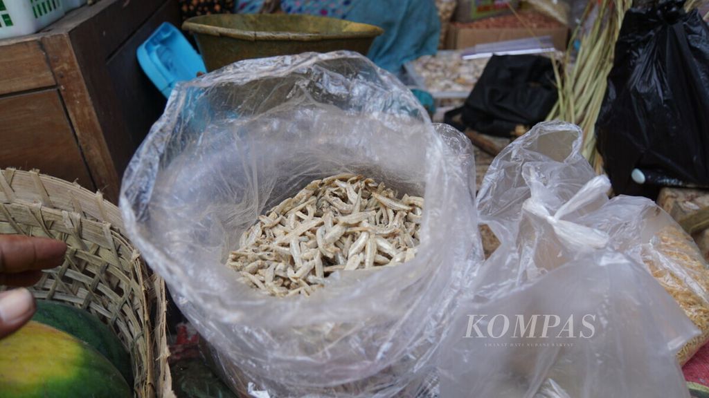 Ilustrasi: Teri yang mengandung formalin ditemukan di Pasar Jangkang, Desa Wedomartani, Kecamatan Ngemplak, Kabupaten Sleman, DIY, Rabu (29/5/2019).