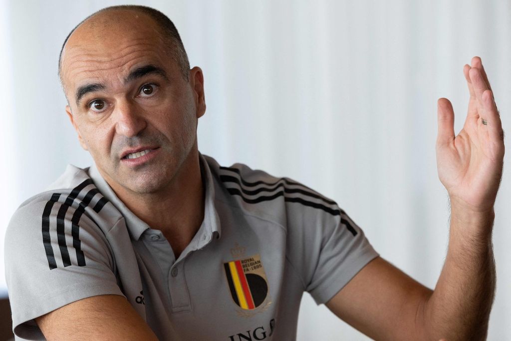 Pelatih tim Belgia Roberto Martinez saat wawancara di Tubize, Belgia, 27 Oktober 2022, sebelum Piala Dunia Qatar. Martinez mengundurkan diri sebagai pelatih tim Belgia setelah gagal membawa Belgia melewati fase penyisihan grup.