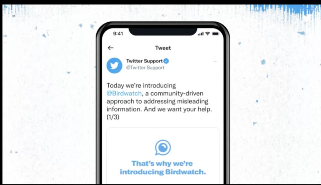 Tangkapan layar saat Head of Site Integrity Twitter Yoel Roth menjelaskan upaya Twitter dalam memerangi masifnya misinformasi di media sosial, Selasa (8/3/2022). Upaya itu dilakukan Twitter melalui penguatan fitur pelaporan, fitur penanda dan fitur birdwatch.