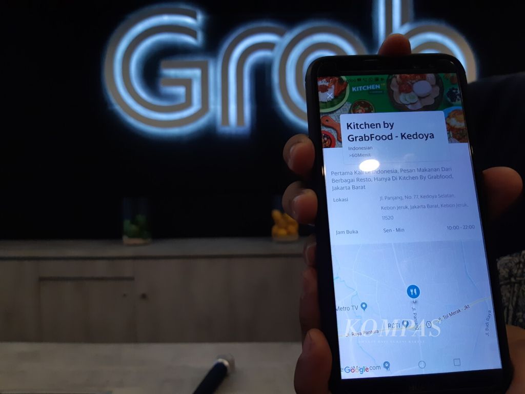 Grab Indonesia meluncurkan layanan pemesanan makanan terbarunya, Kitchen by GrabFood, pada Jumat (21/9/2018).