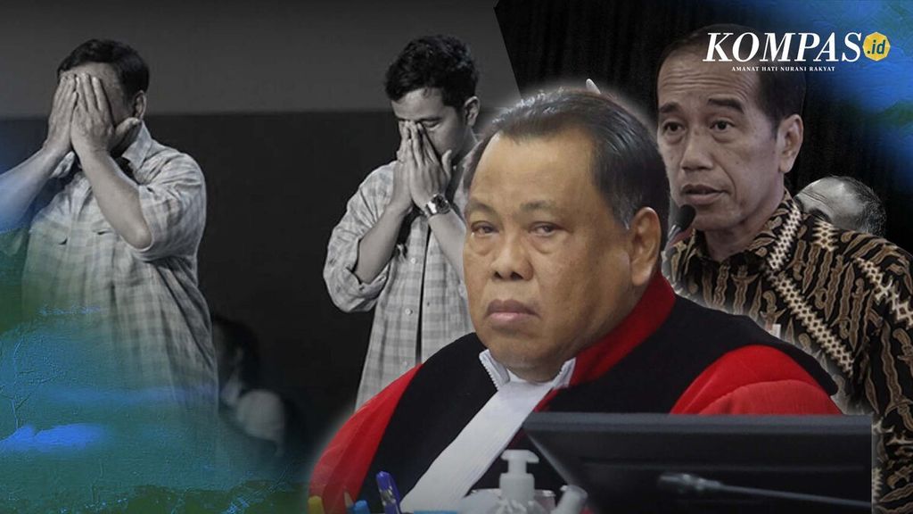 Mahkamah Konstitusi menilai penetapan Gibran Rakabuming Raka sebagai calon wakil presiden nomor urut dua mendampingi Prabowo Subianto sesuai dengan ketentuan. Intervensi Presiden juga tak terbukti.