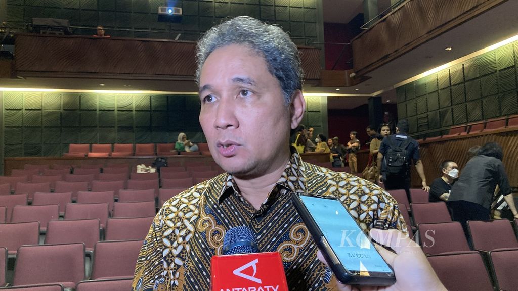 Direktur Jenderal Kebudayaan Kementerian Pendidikan, Kebudayaan, Riset, dan Teknologi Hilmar Farid di Jakarta, Rabu (10/5/2023).