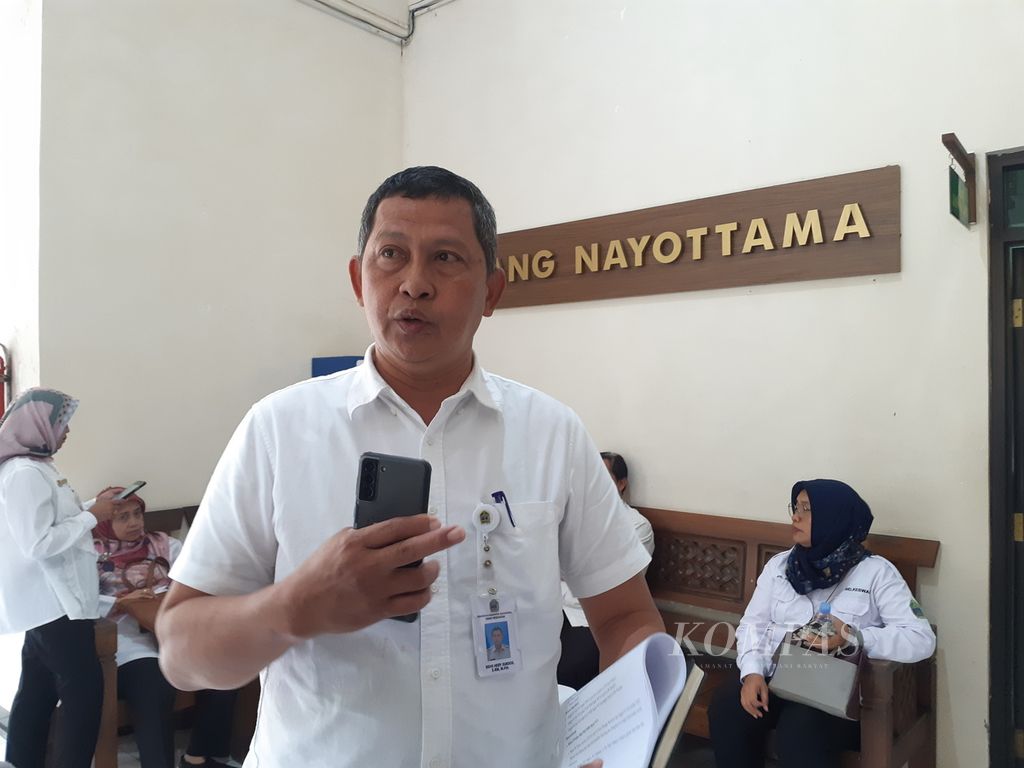 Kepala Bidang Pencegahan dan Pengendalian Penyakit Dinas Kesehatan Kabupaten Gunungkidul Sidig Hery Sukoco,  Rabu (5/7/2023), di Gunungkidul, DI Yogyakarta.