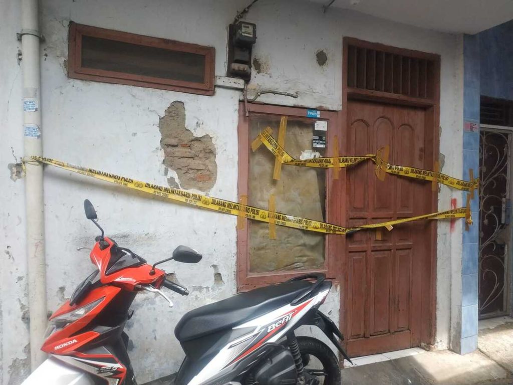 Kondisi rumah korban di RT 012/RW 007, Kelurahan Tangki, Kecamatan Tamansari, Jakarta Barat, Rabu (23/11/2022),